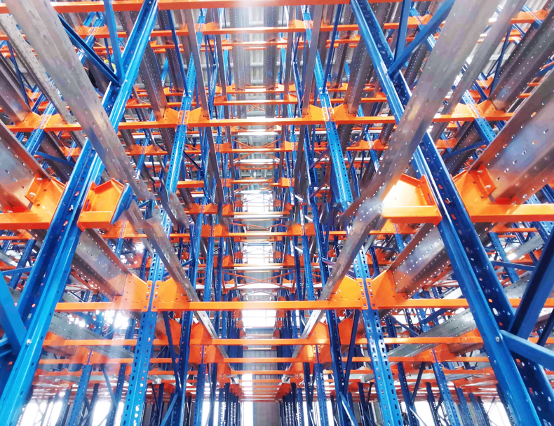 Four-way shuttle racking system